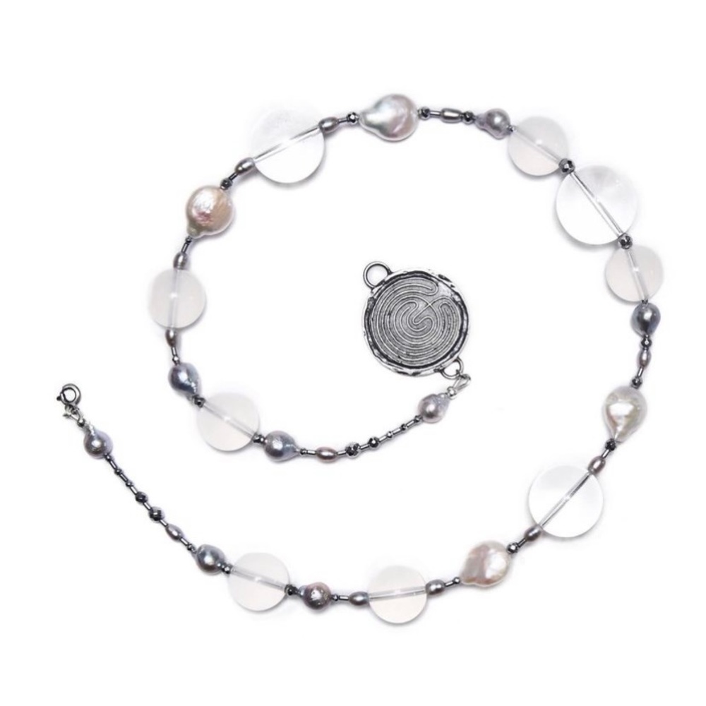 Bloodmilk Self-Portrait In a Sea of Grief pearl bead Strand